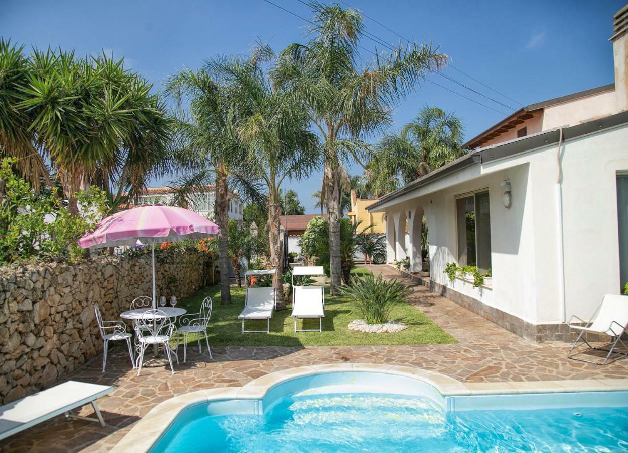 Villa Manzella Piscina Privata Cinisi Exterior foto